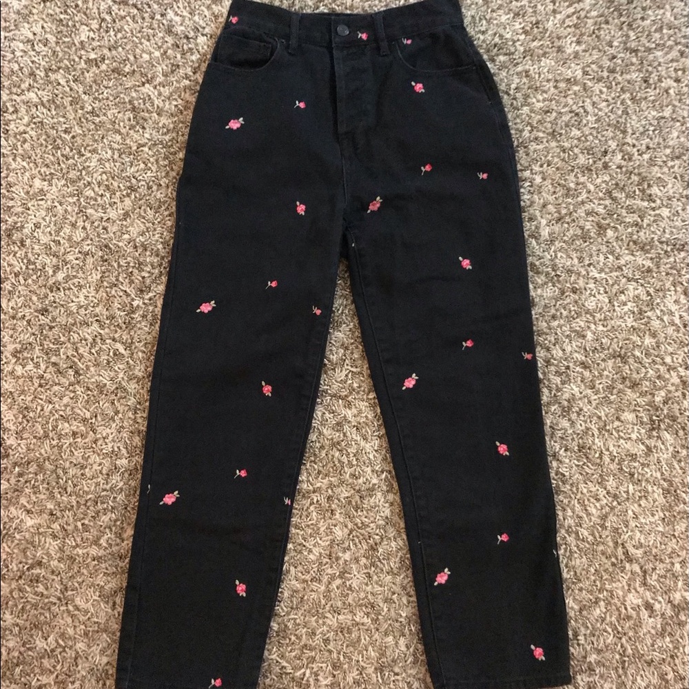 Pacsun high rise flower pants